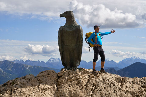 [ Dolomiten, Rosengarten ] | Tag 1 | Beim Christomannos-Monument