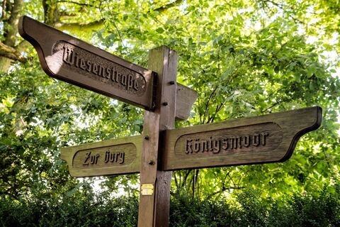 Wegweiser zum Königsmoor