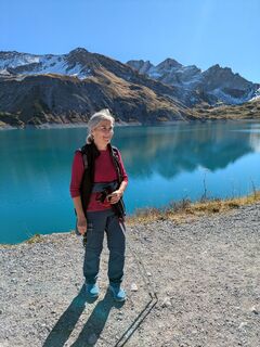 Foto de Brigitte Hepberger a lo largo del recorrido