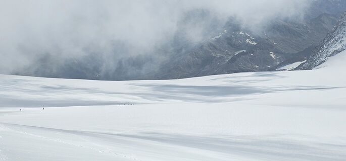 Foto de Wolfgang Riemer a lo largo del recorrido