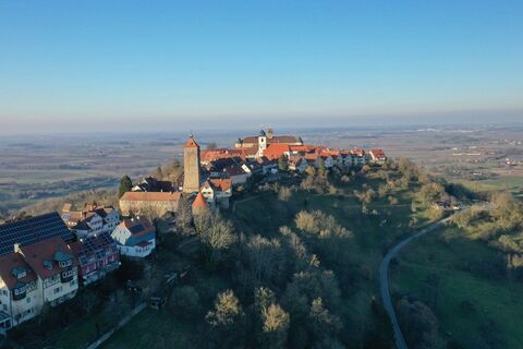 Blick ueber die Altstadt von Waldenburg | Hohenlohe