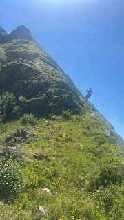 Photo de Johann Pegrin le long du parcours