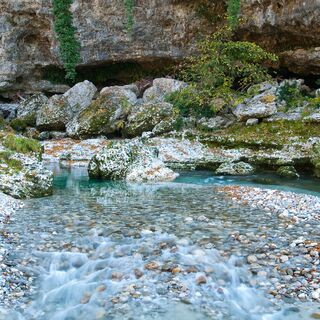 Fluss Natisone in der Nähe von Ponte San Quirino