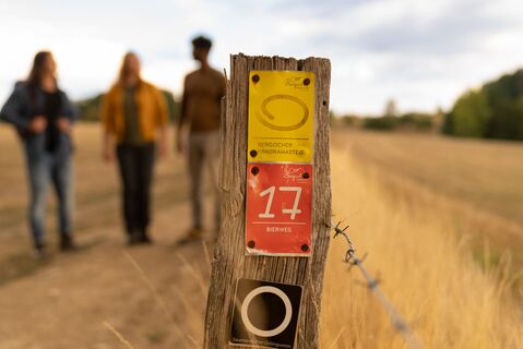 Wanderer auf dem Bierweg