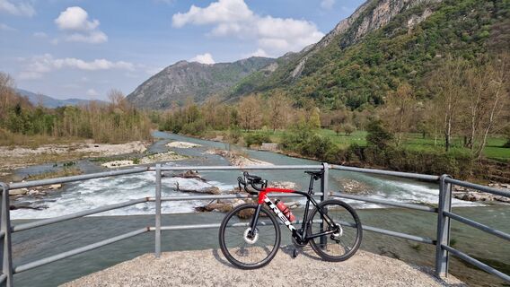 Fotografia z Fabrizi Mellano na trase