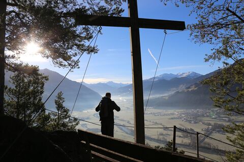 Blick vom Spitzerköpfl ins Zillertal