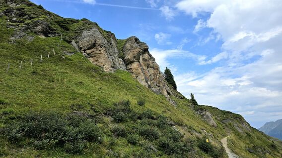 Photo de Veronika Strauss le long du parcours