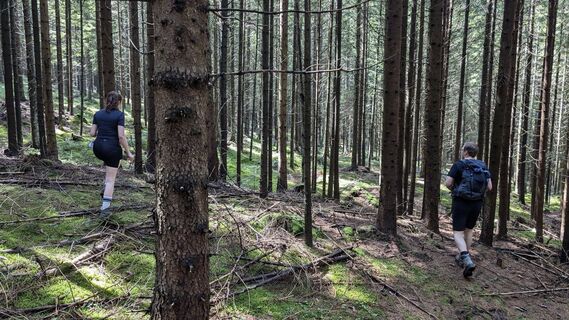 Photo de Florian le long du parcours