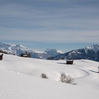 Typische Landschaft in der Val Lumnezia