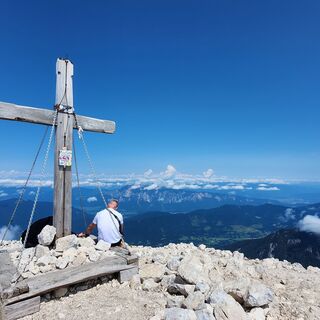 Gipfelkreuz des Mangart