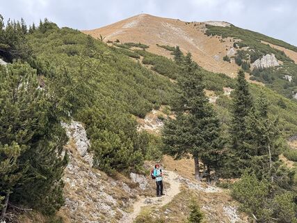 Foto de Manuela Zeh a lo largo del recorrido