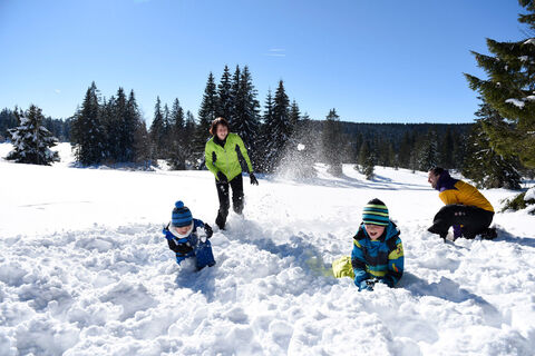 Familienspaß im Schnee