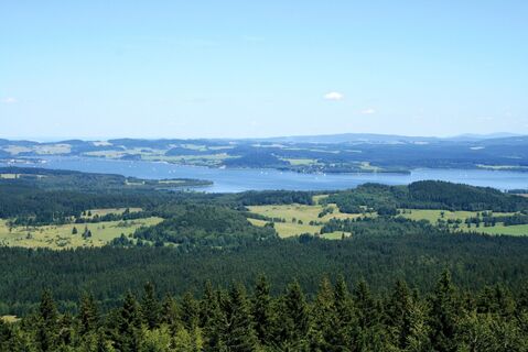 Ausblick zum Moldaustausee