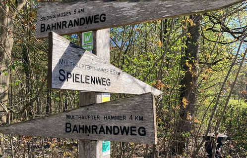 Wegweiser Bahnrandweg | Büren-Ringelstein