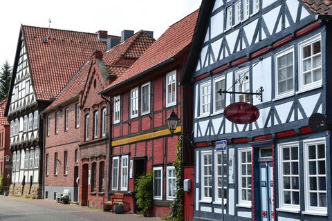Deutsche Fachwerkstraße in Hitzacker (Elbe)