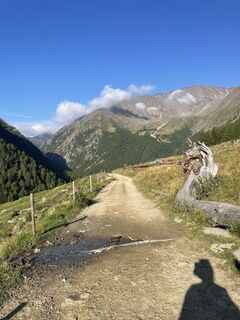 Foto von Silke entlang der Tour