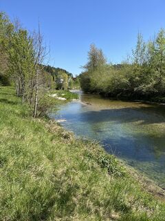 Photo de Corinne kuhn le long du parcours