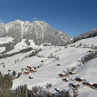 Mittlerer Höhenweg im WInter - Ausblick