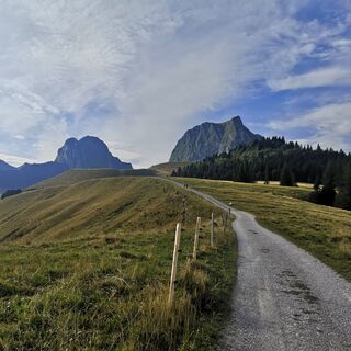 Weg Richtung Alp Obernünenen - Gantrisch Wanderung
