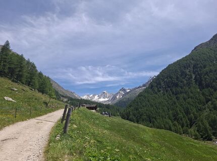 Foto von Brigitte entlang der Tour
