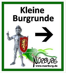 Wegmarkierung Kleine Burgrunde 
