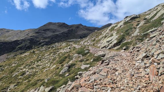Photo de Stefano Manzoni le long du parcours