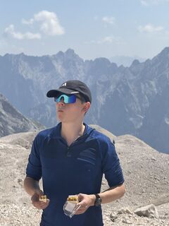 Foto von Sven de Vries entlang der Tour