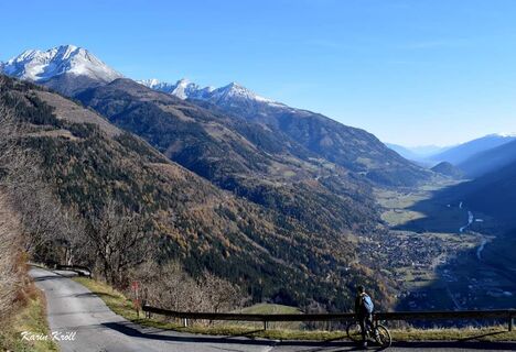 Lohnende Mountainbiketour zum Almgasthof Himmelbauer mit traumhaft schönem Panoramablick.