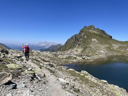 Photo de Gerda Dobler le long du parcours