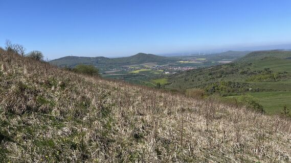 Foto von Siggi unterwegs entlang der Tour