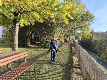 Foto de Heimo Fischereder a lo largo del recorrido