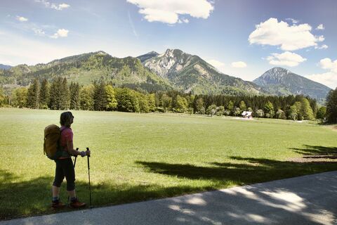 Wir wandern am Talboden dahin