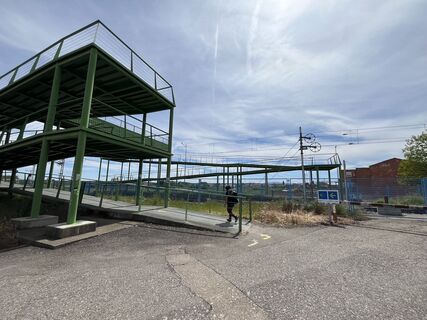 Photo de Andor Kulik le long du parcours