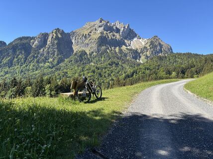 Foto von Dominik Wymann entlang der Tour
