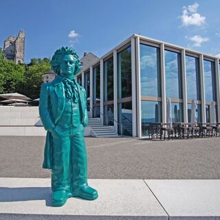 Restaurant Drachenfels mit Beethovenfigur