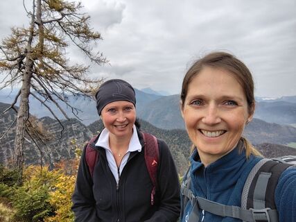 Foto de Angelika Silberhuber a lo largo del recorrido