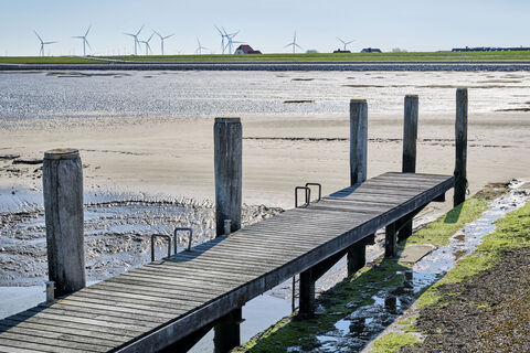 Steg im Wattenmeer
