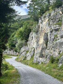 Photo de Norbert Mayer le long du parcours