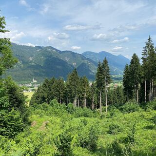 Blick zur evang. Kirche Weißbriach