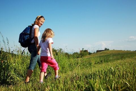 Wanderin mit Kind
