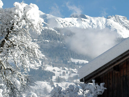 Blick von Fideris Strahlegg in Richtung Madrisa