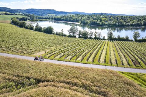 Radfahren am Breitenauer See