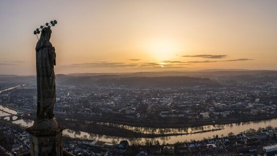 Mariensäule auf dem Moselsteig bei Trier