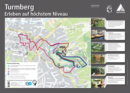 Übersicht Weinwanderwege Durlach