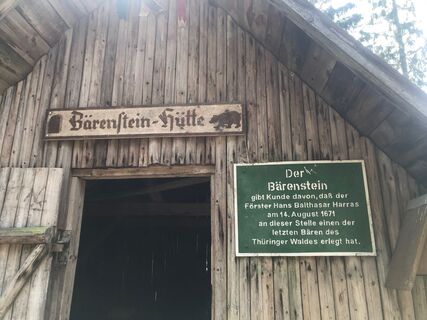 Bärensteinhütte auf dem Waldsberg Gemeinde Geraal, Gemarkung Gräfenroda