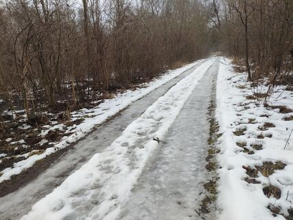 Foto de Annamária Bánki a lo largo del recorrido