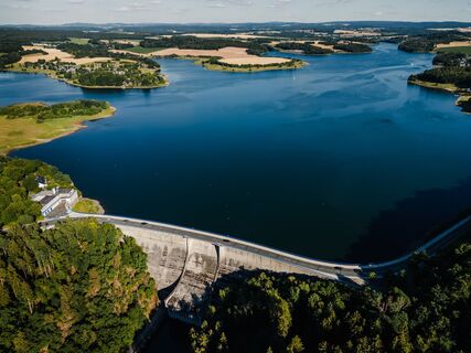 Talsperre Pöhl Luftbild