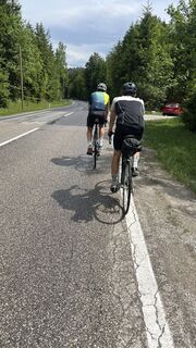 Photo de Benjamin Bachler le long du parcours