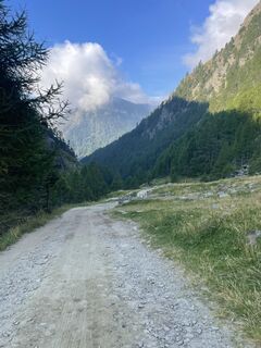 Foto von Silke entlang der Tour