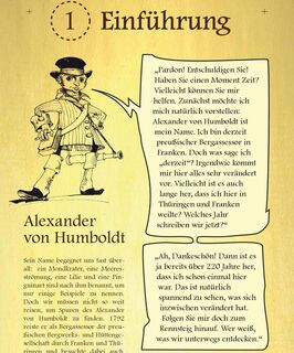 Schöne Illustrationen an den Stelen der Stationen wecken die Entdeckerlust